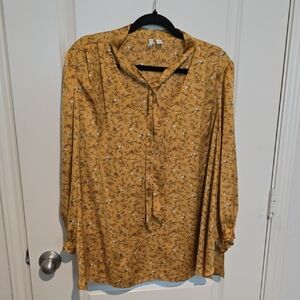 Cato Yellow Floral Blouse